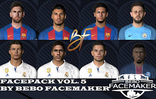 PES 2017 Facepack Vol.5 by Bebo Facemaker