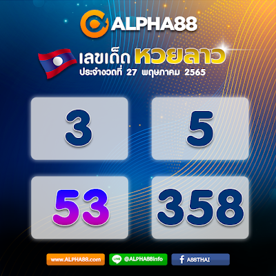 แนวทางหวยลาวประจำงวดที่ 27 พฤษภาคม 2565