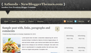 AzSands Blogger Template