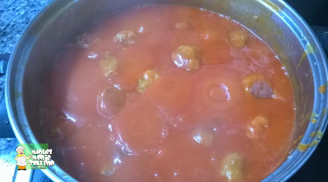 RECETA DE ALBONDIGAS DE POLLO CON TOMATE