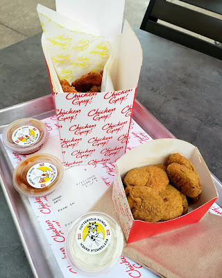 Chivken Tenders and Fried Pickle Chips 