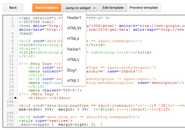 New Blogger HTML Editor