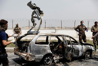 Rocket hit car in Kabul