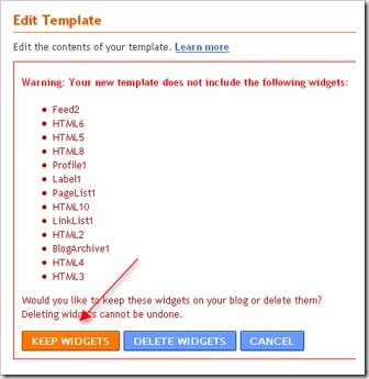 keep widgets
