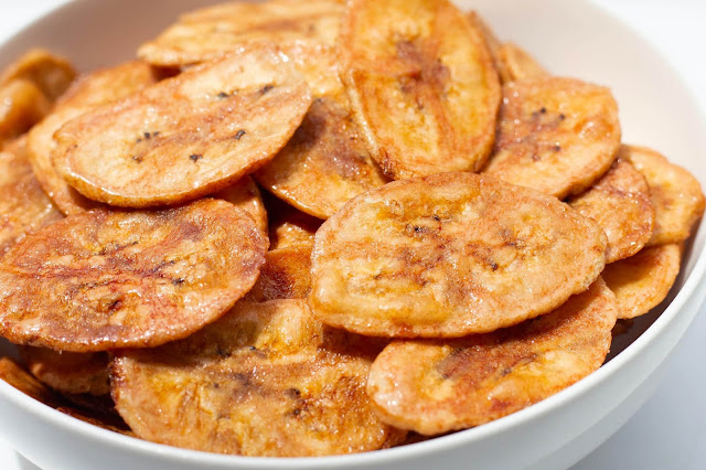 receita de chips de banana fácil