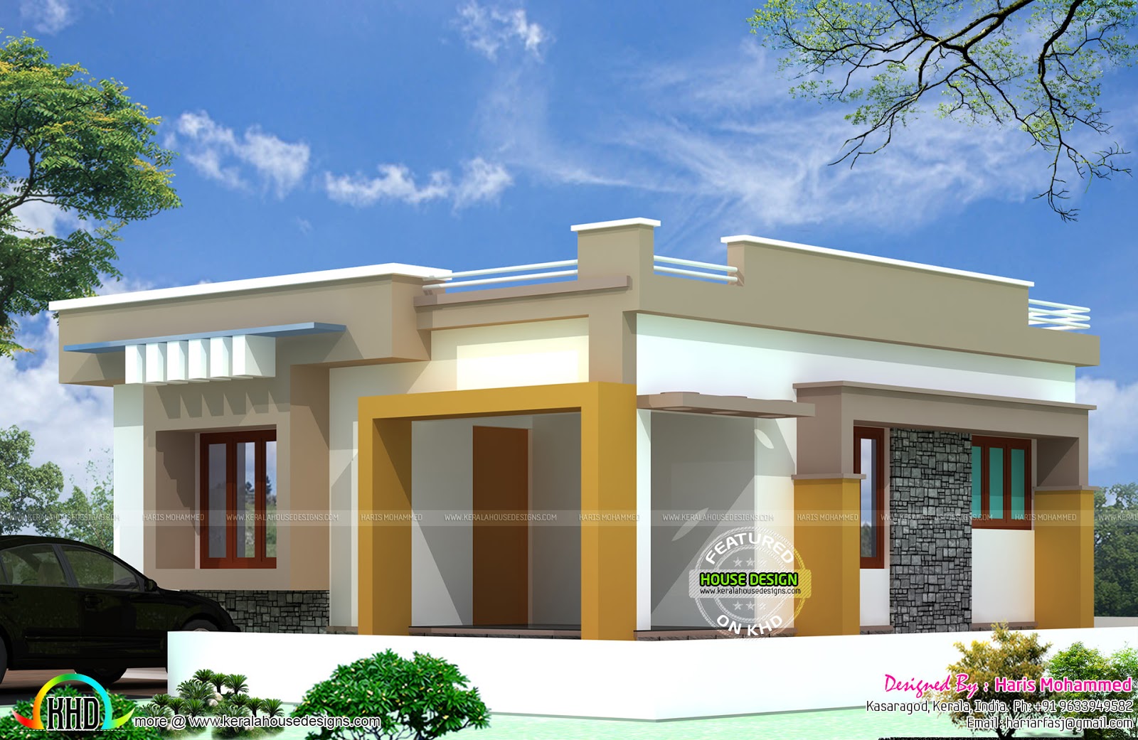   10  lakhs  budget house  plan  Kerala home  design  and floor 