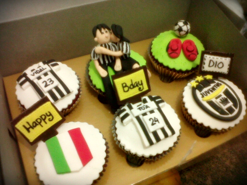 Juventus Cupcake Theme For Tegar's Bday Picture