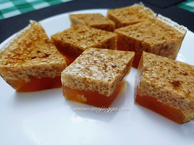 Resepi Agar-agar santan gula melaka