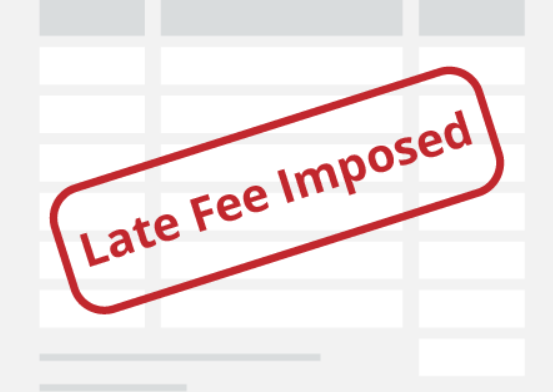 late payment fee