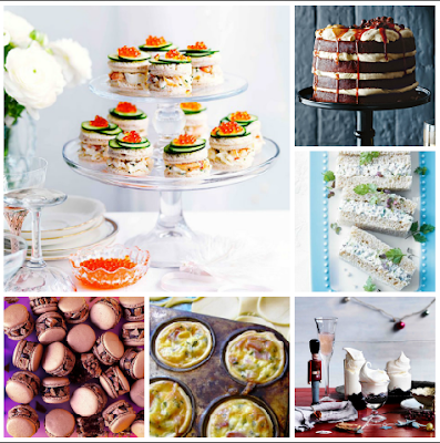 high tea recipe roundup cake sandwiches quiche tart macarons