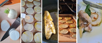 Zubereitung Zander auf Mairübchen mit Sauerampfer