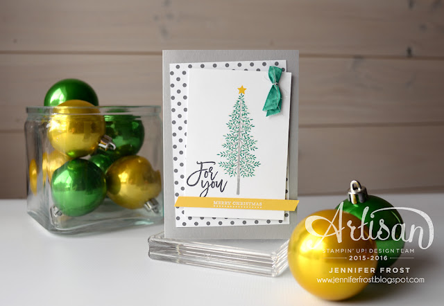 Thoughtful Branches, Exclusive product bundle, Stampin' Up!, Artisan Design Team, Christmas card, Teeny Tiny Sentiments, Papercraft by Jennifer Frost