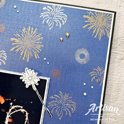 Stampin met Monique, layout, 12x12, scrapbooking, Light the Sky, Artisan Designteam, Stampin' Up!