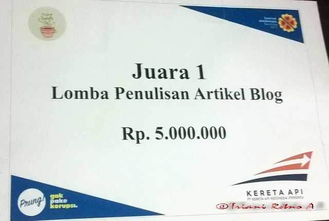 Juara lomba blog antikorupsi