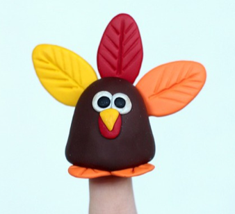 Clay Turkey puppet