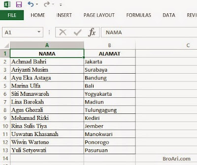 Langkah-Langkah Membuat Mail Merge pada MS Word