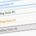 4 Awesome CSS Style Style Headings For Your Blog