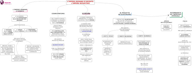 mappedsa mappa schema dsa dislessia disgrafia disturbi apprendimento bes impero romano d'oriente storia medie superiori cesaropapismo Giustiniano riconoquista