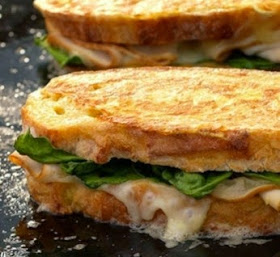 Monte Cristo Sandwiches with Smoked Turkey and Spinach