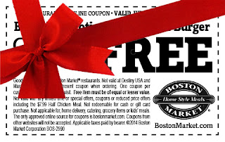 Free Printable Boston Market Coupons
