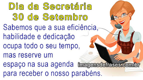 Frases do Dia da Secretária - 30 de Setembro