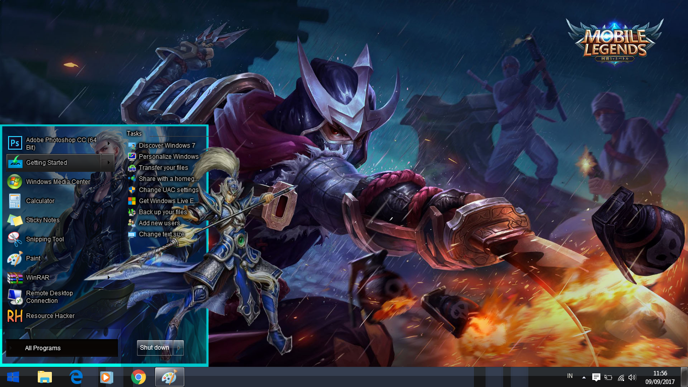 CUSTOM THEME MOBILE LEGEND UNTUK WINDOWS 7