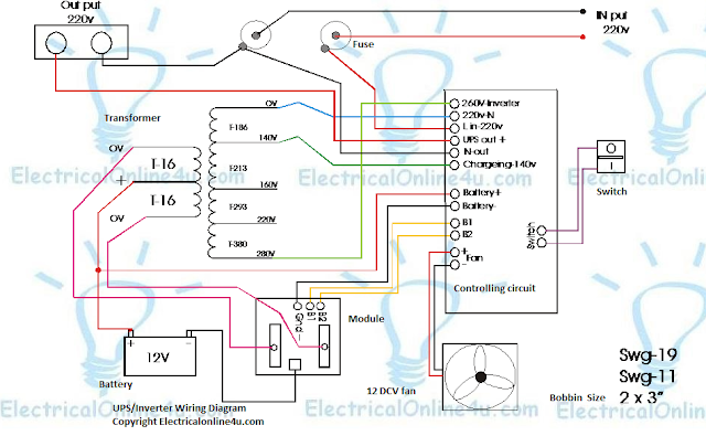 desi ups circuit diagram