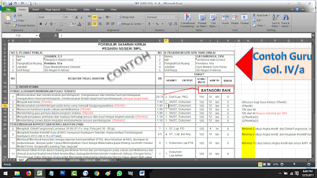 Download Lengkap SKP Bagi Guru PNS Golongan II, III dan IV