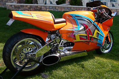 sport motorcycle airbrush