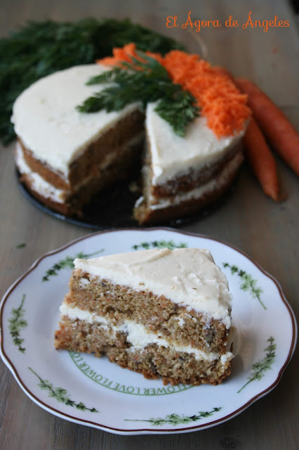 carrot cake, tarta de zanahoria