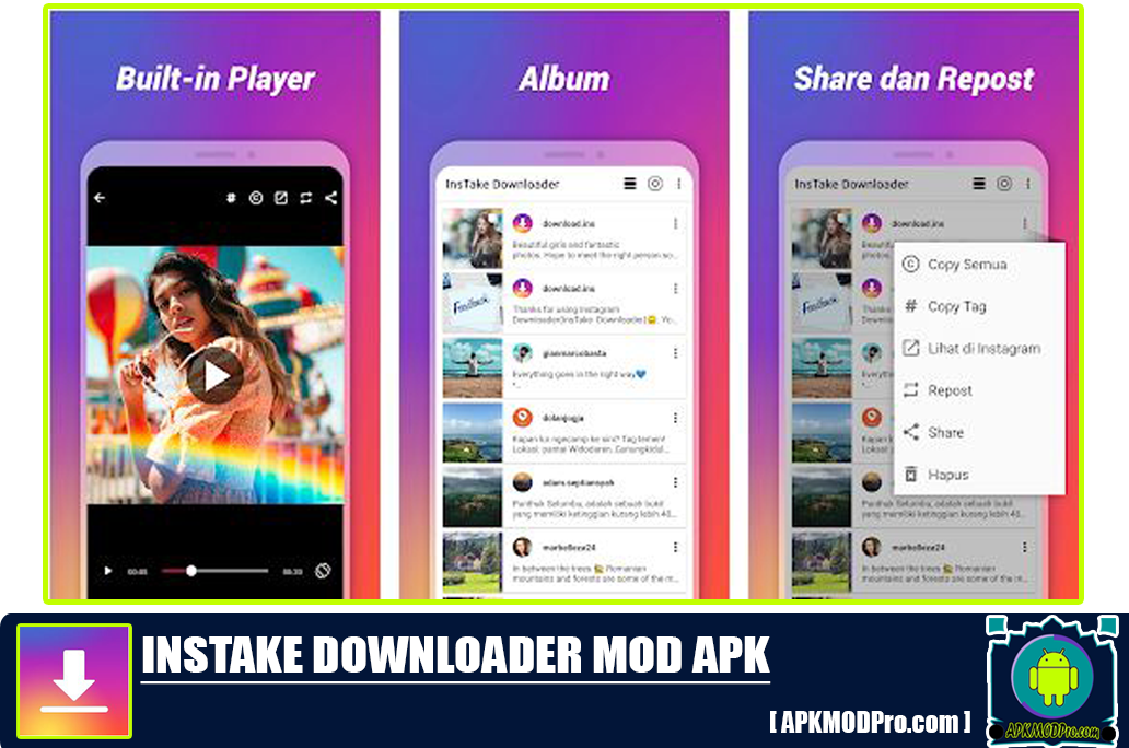 Download Foto & Video Downloader Instagram APK [MOD No Ads] Versi