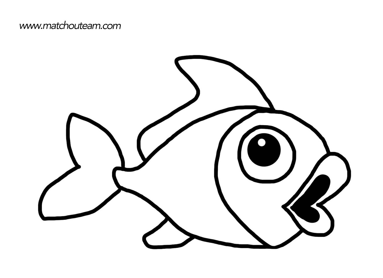 coloriage poisson