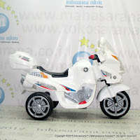 Motor Mainan Aki PMB M01 Police 911 White