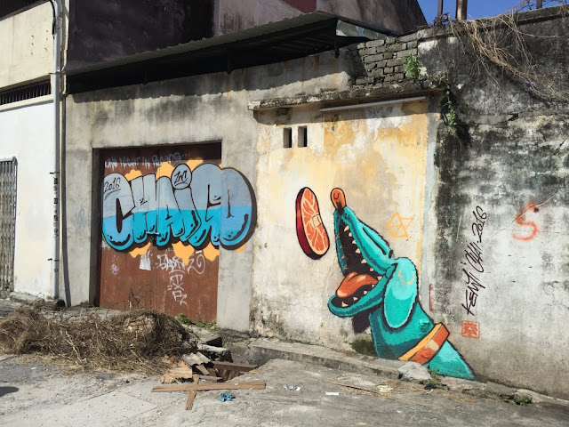 penang street art mural lebuh ah quee feed the stray