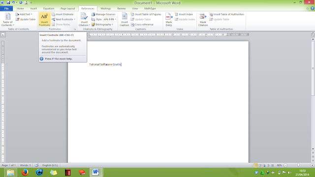 Cara Membuat Footnote (Catatan Kaki) di Microsoft Word 