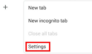 Google Chrome Android Settings 2