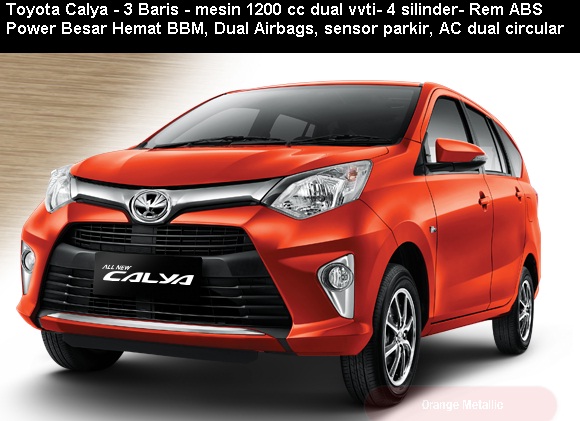 Spesifikasi dan harga kredit Toyota Calya