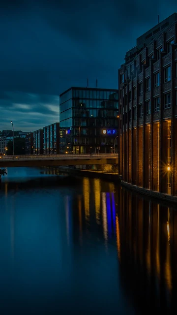 Bridge Over River Near Buildings HD Wallpaper