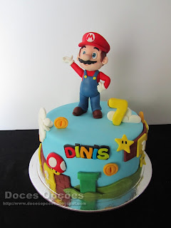 Bolo de aniversário Super Mário