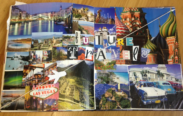 Future Travels Scrapbook Page