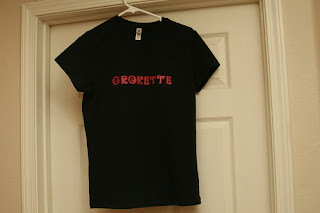 Snazzy Grokette t-shirt, handmade, win for free! Paleo, primal.