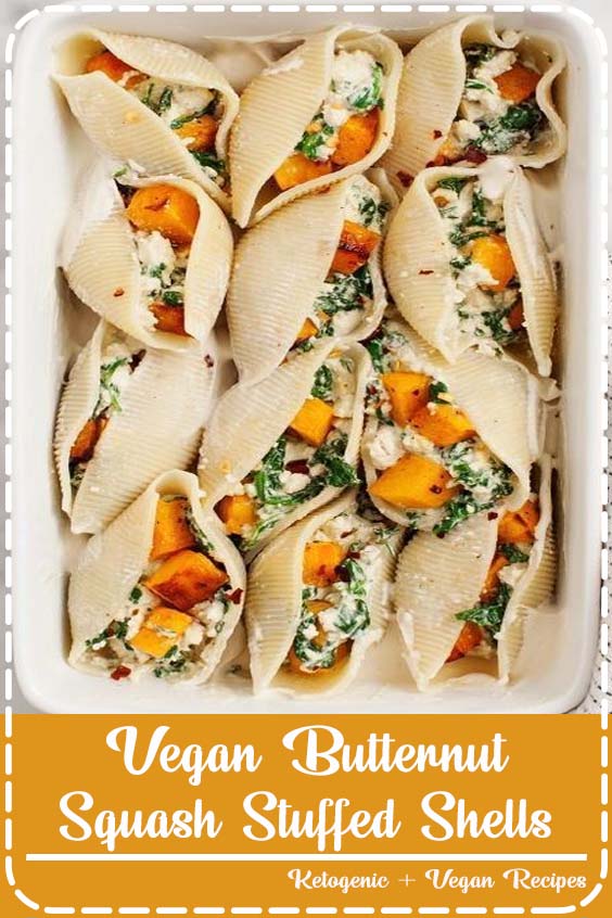 Vegan Butternut Squash Stuffed Shells / loveandlemons.com