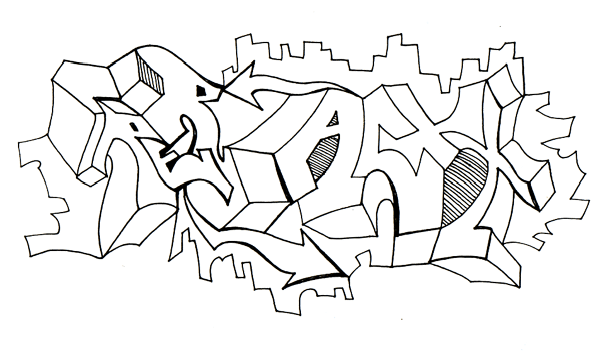 3 Sketch Graffiti Letters for BlackBook by Rob Larsen ...