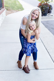 mommy and me matching outfit booties boots bootie dress guess blonde mom life daughter fashion outfit ideas