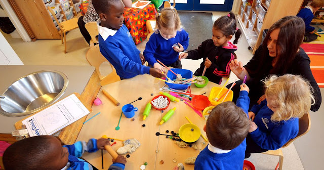 suasana preschool di Inggris