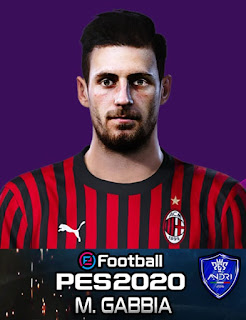 PES 2020 Faces Matteo Gabbia by Sofyan Andri