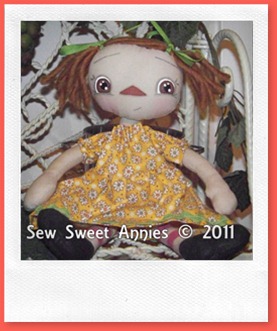 MY RAGGEDY DOLLS yellow flower annie 12-2011