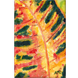 Croton Leaf- Original Painting