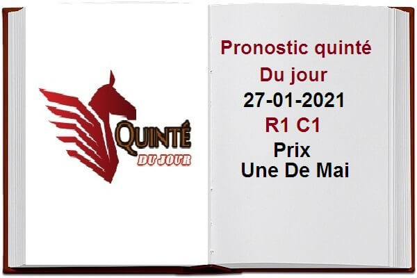 Pronostic quinté du Mercredi 27 janvier 2021