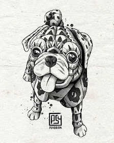 03-Sweet-Puppy-Animal-Drawings-Adrian-Dominguez-www-designstack-co